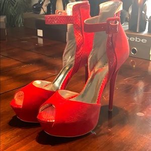 Bebe Red Heels